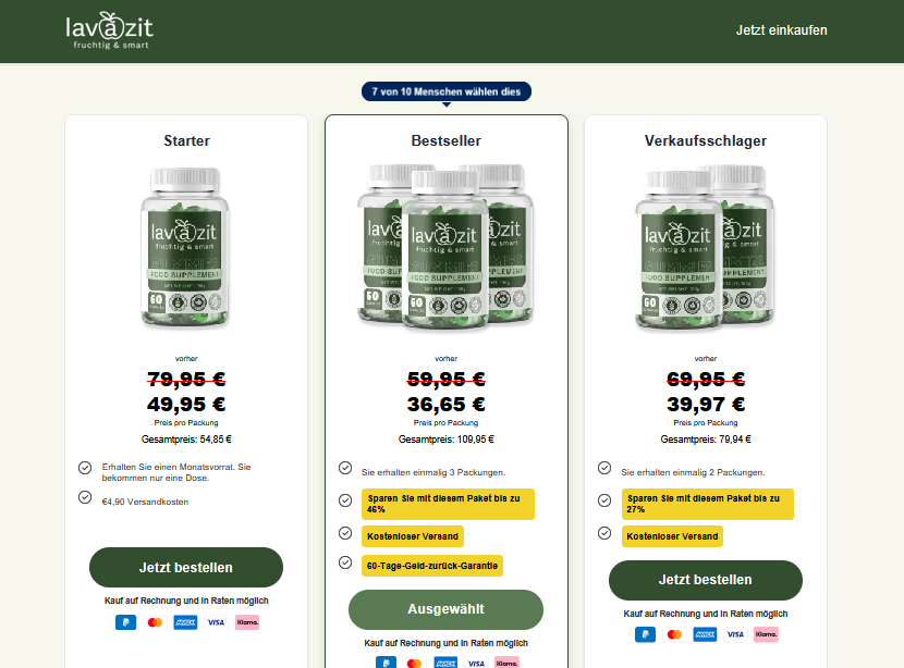 Lavazit Gummies Kaufen - Lavazit Gummies Erfahrungen, Pries!